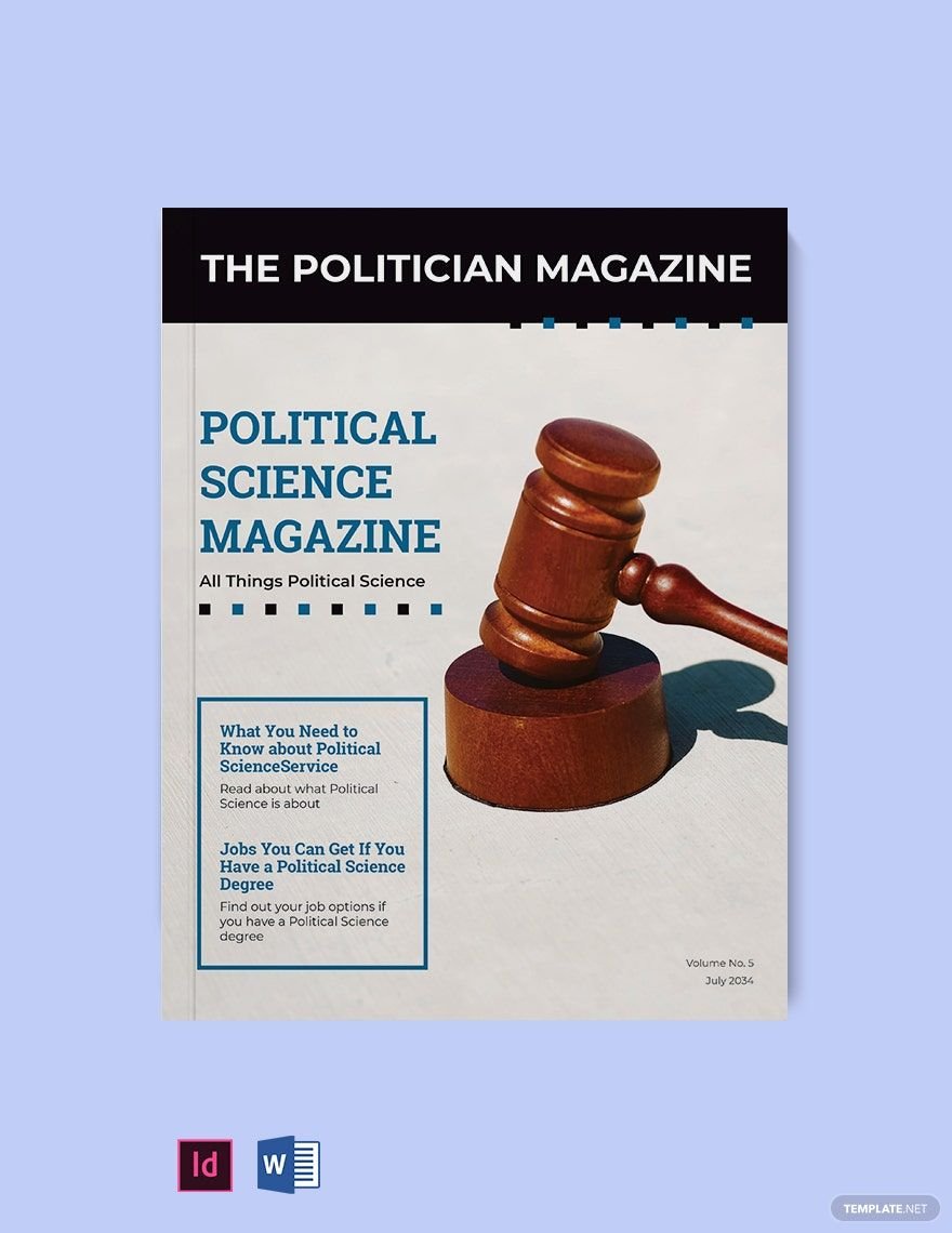 Political Science Magazine Template