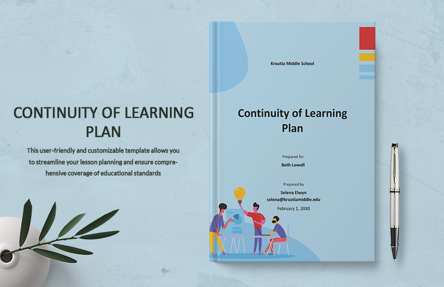 Continuity of Learning Plan Template