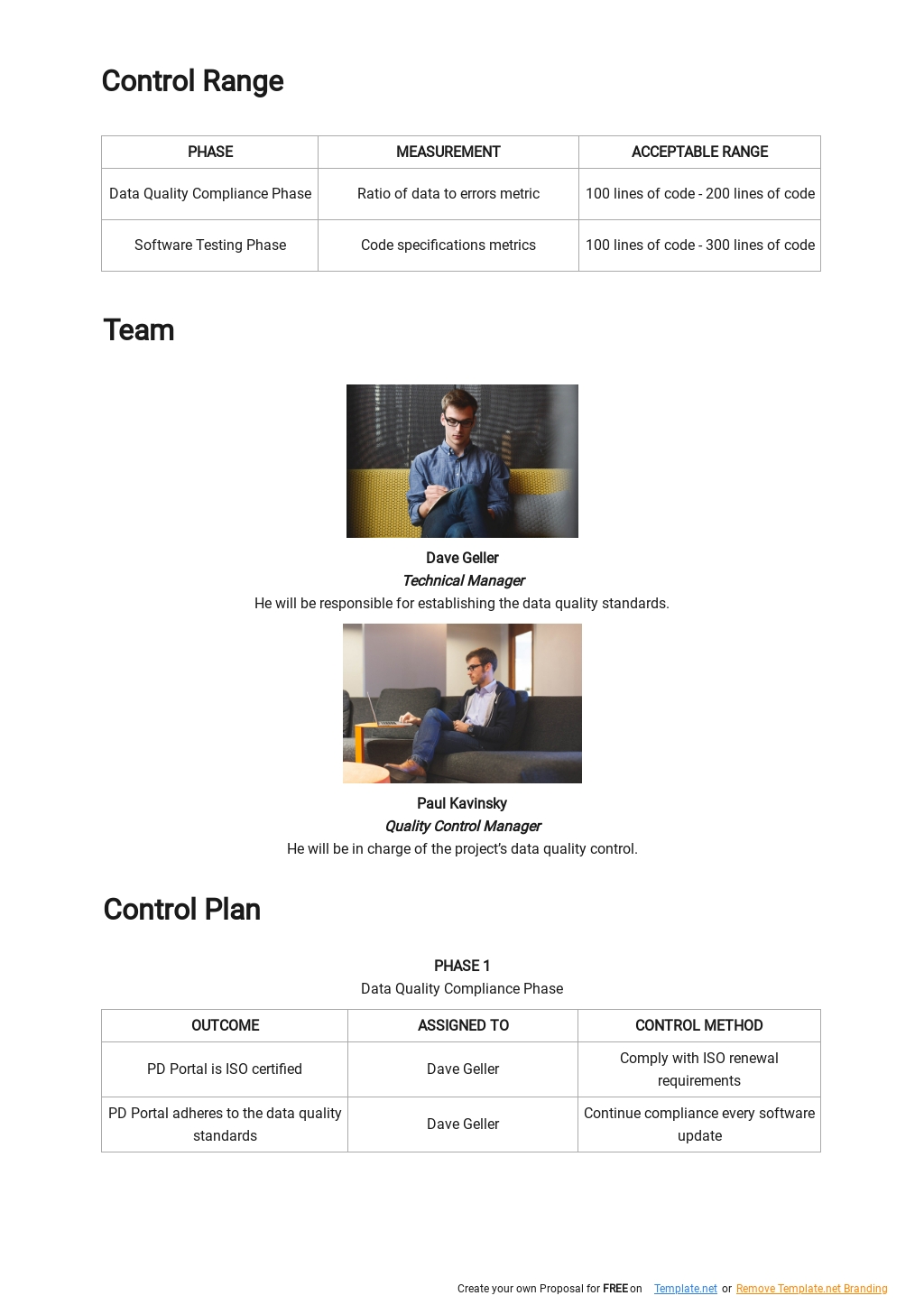 Data Quality Control Plan Template in Google Docs, Word | Template.net