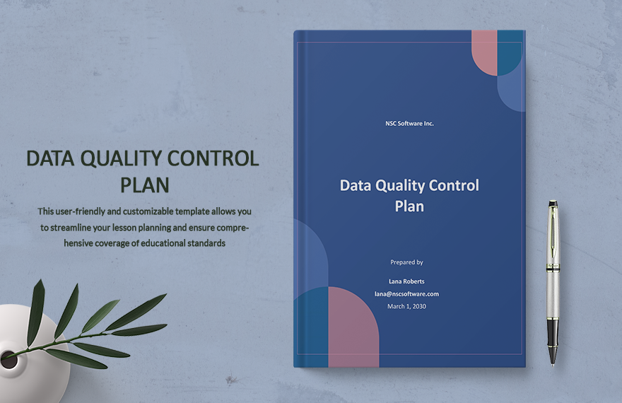 Data Quality Control Plan Template in Word, Google Docs, Apple Pages