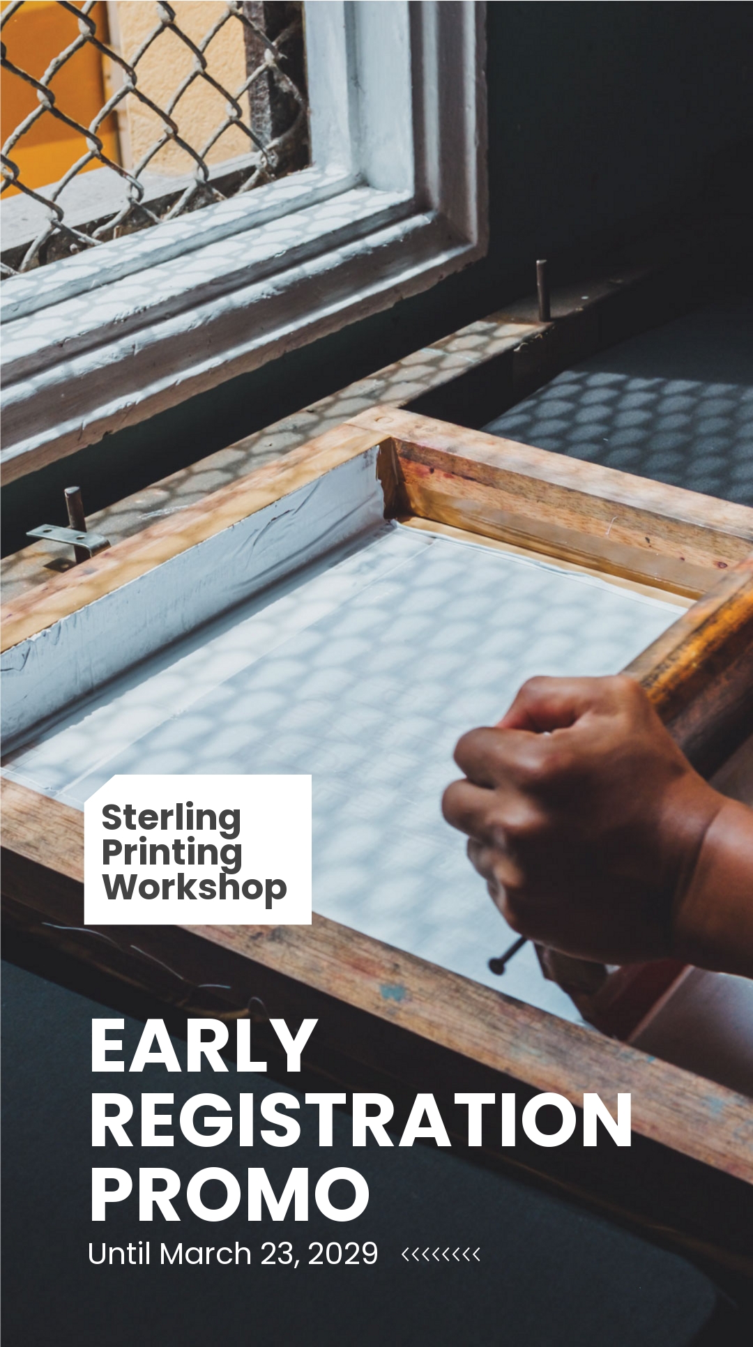 Free Workshop Promotion Whatsapp Post Template