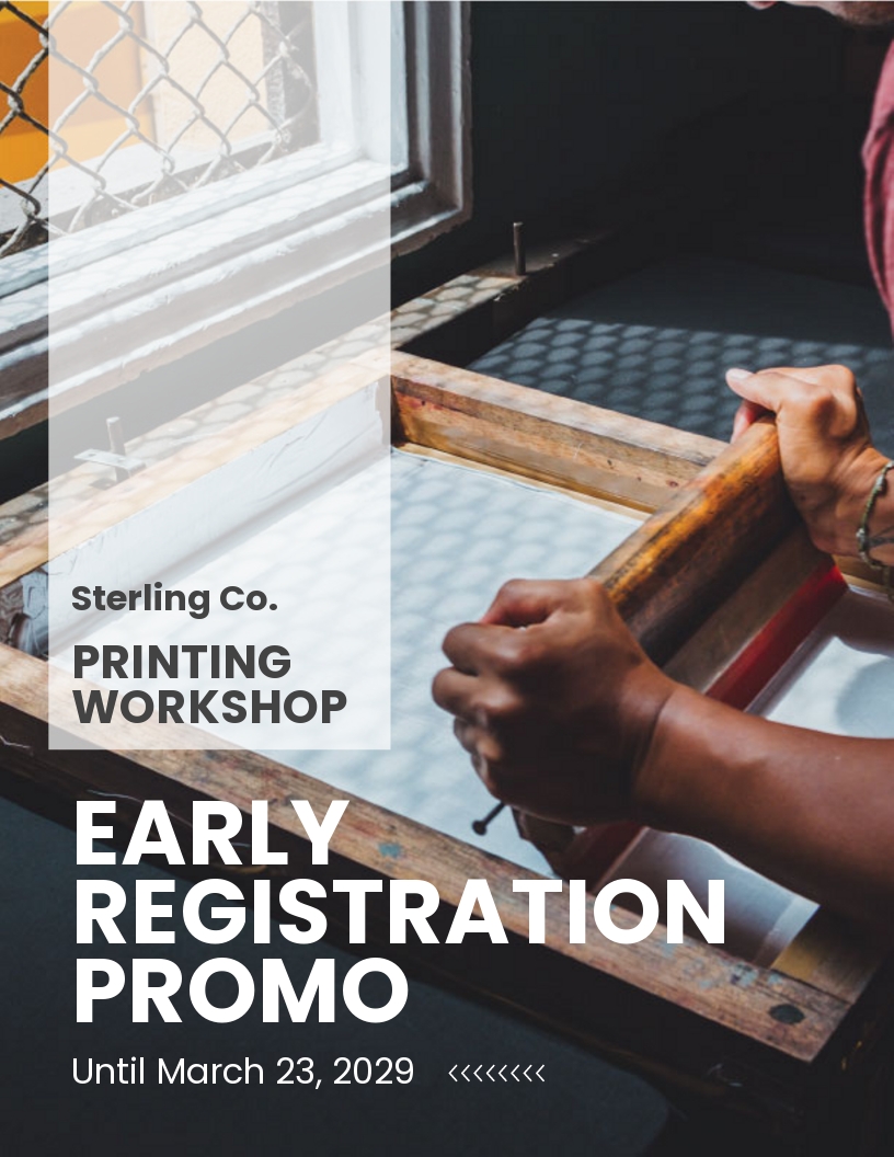 Free Workshop Flyer Templates Editable And Printable
