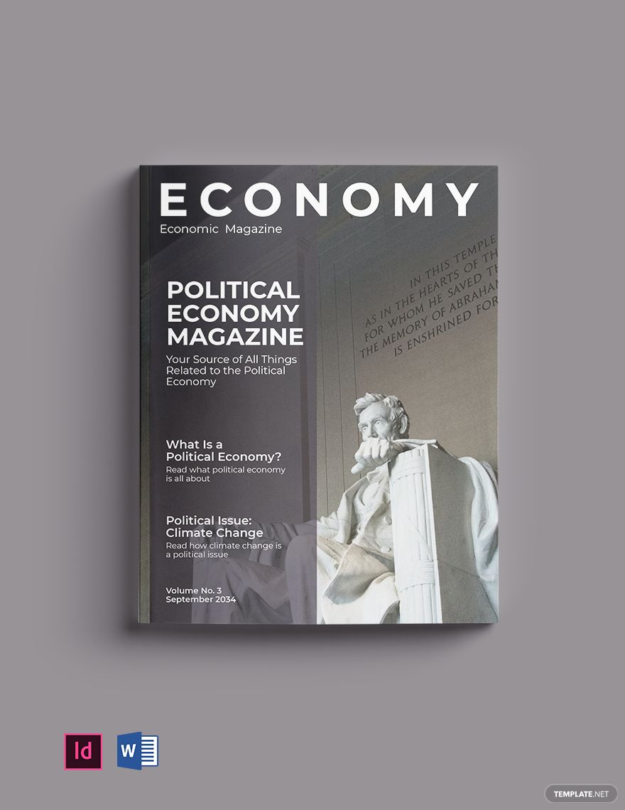 Free Political Economy Magazine Template