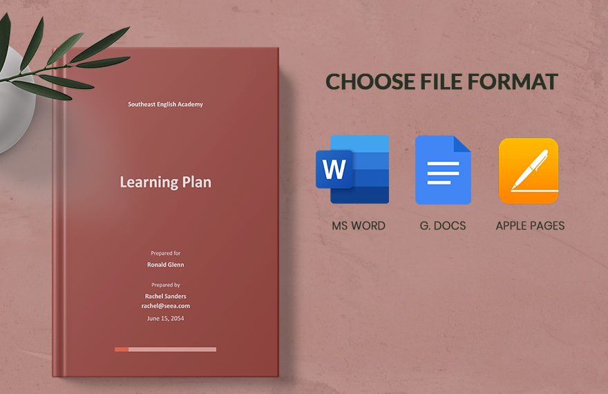 Simple Learning Plan Template