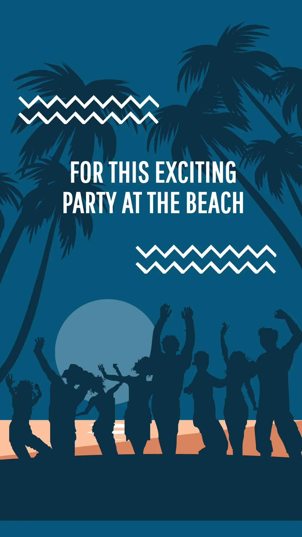 Free Beach Party Advertisement Instagram Story Template to Edit Online