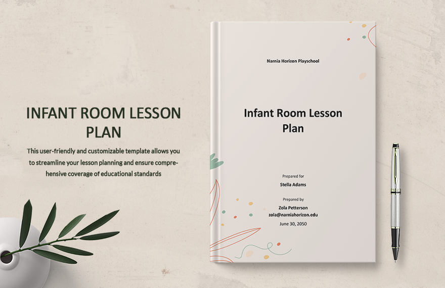 Infant Room Lesson Plan Template