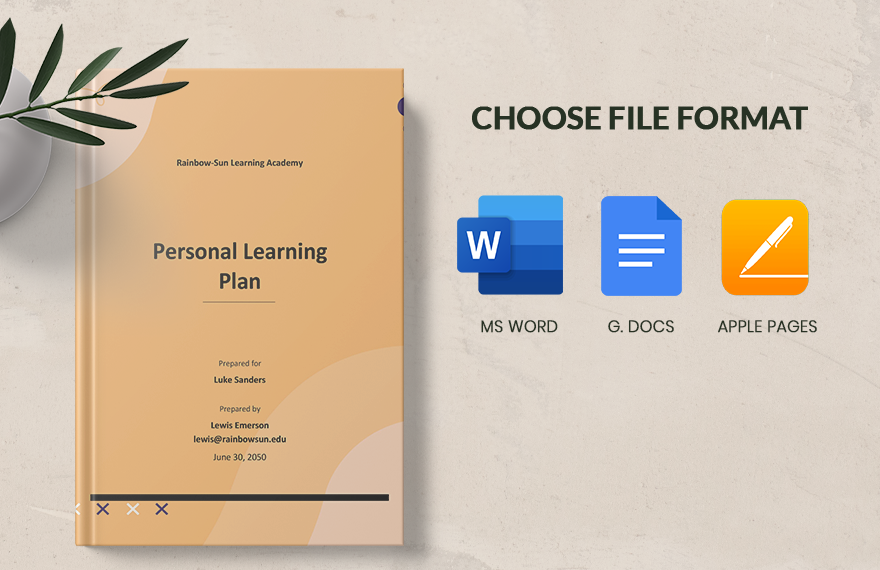Personal Learning Plan Template
