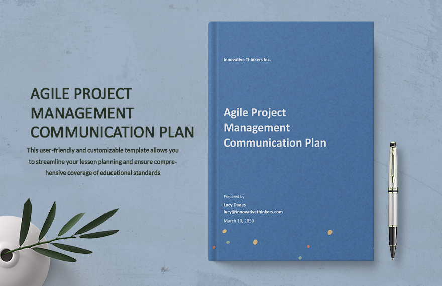 Agile Project Management Communication Plan Template in Word, Google Docs, PDF, Apple Pages