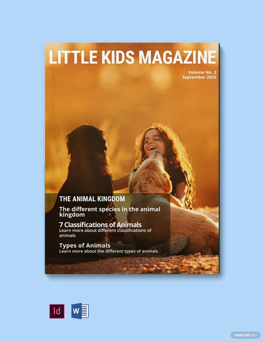 Kids Magazine Layout Template