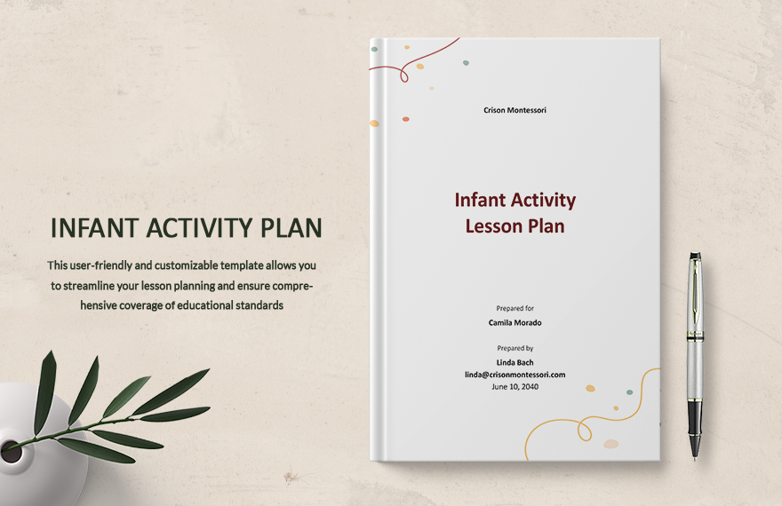 Infant Activity Lesson Plan Template