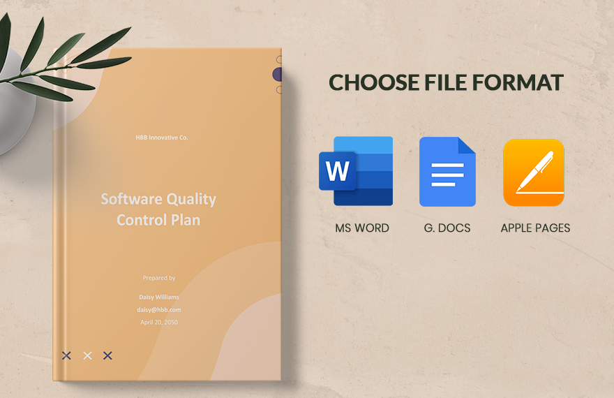 Software Quality Control Plan Template