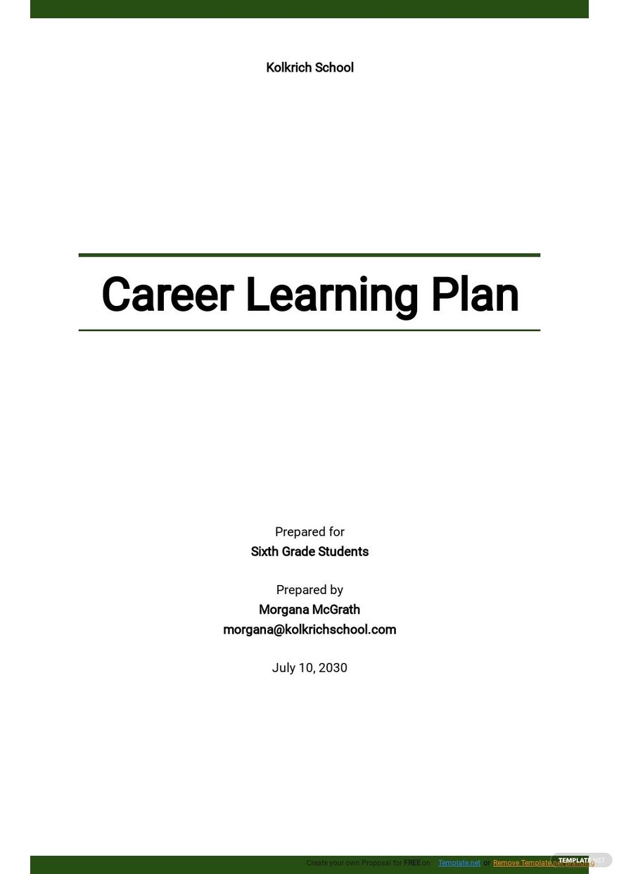 Career Learning Plan Template.jpe