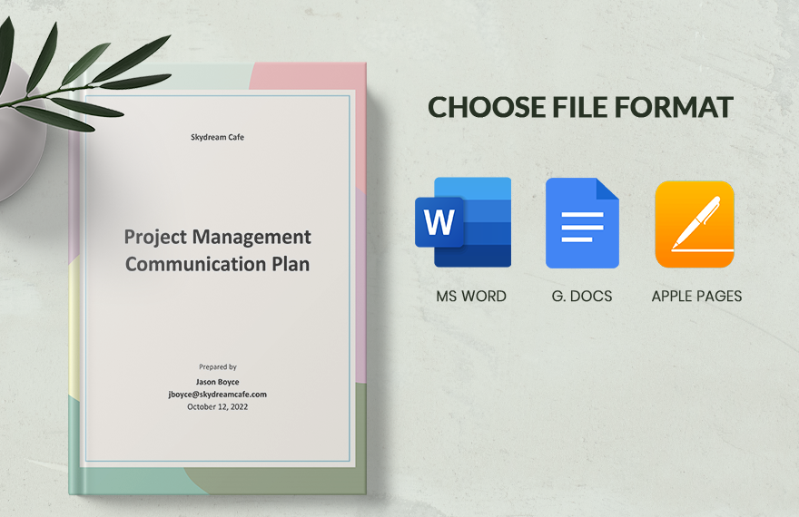Sample Project Management Communication Plan Template