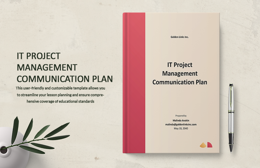 IT Project Management Communication Plan Template in Word, Google Docs, PDF, Apple Pages