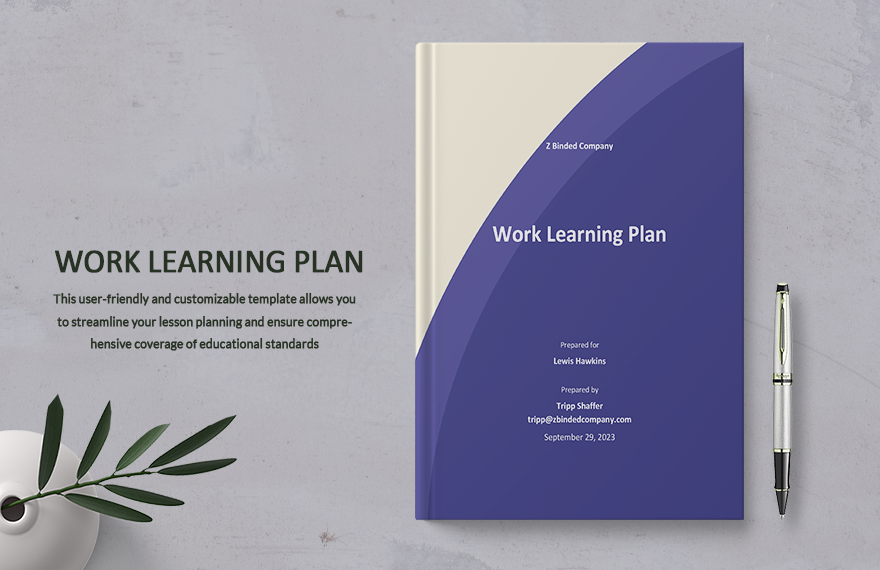 Free Work Learning Plan Template