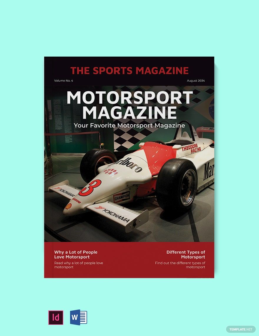 Vintage Motorsport Magazine Template
