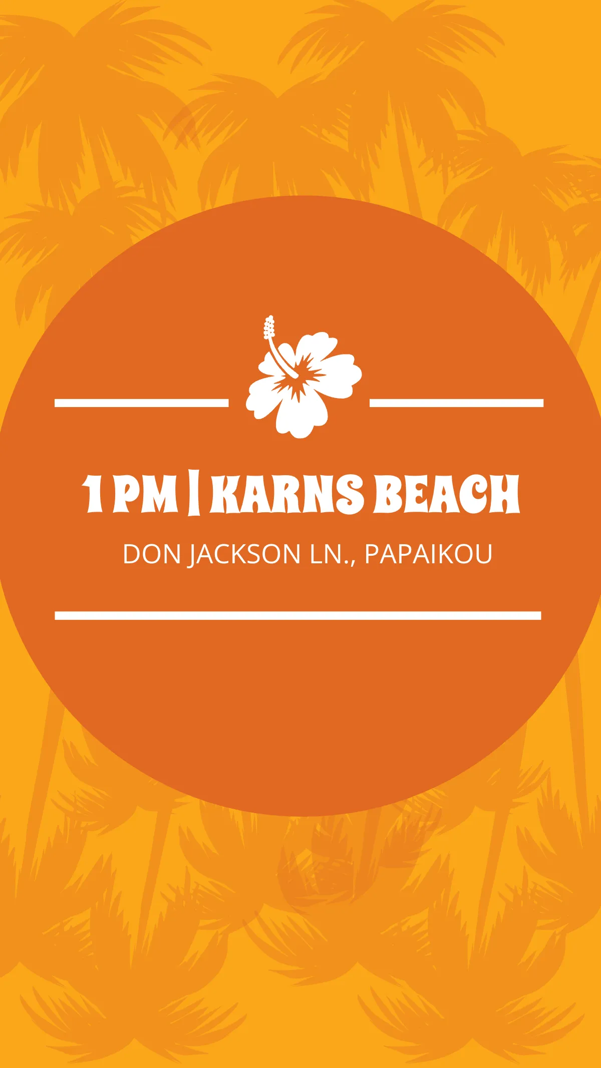 Free Hawaii Beach Party Instagram Story Template to Edit Online