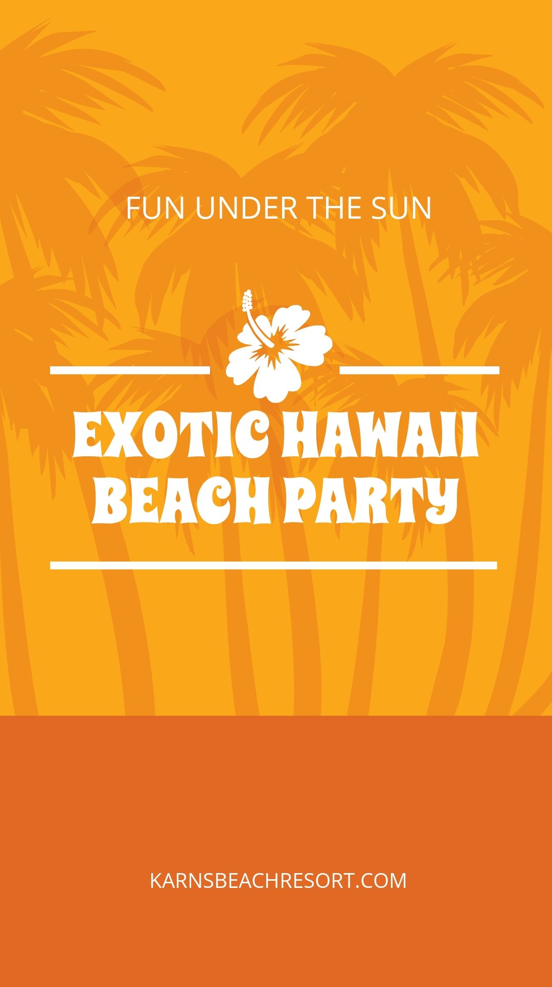Hawaii Beach Party Instagram Story Template.jpe