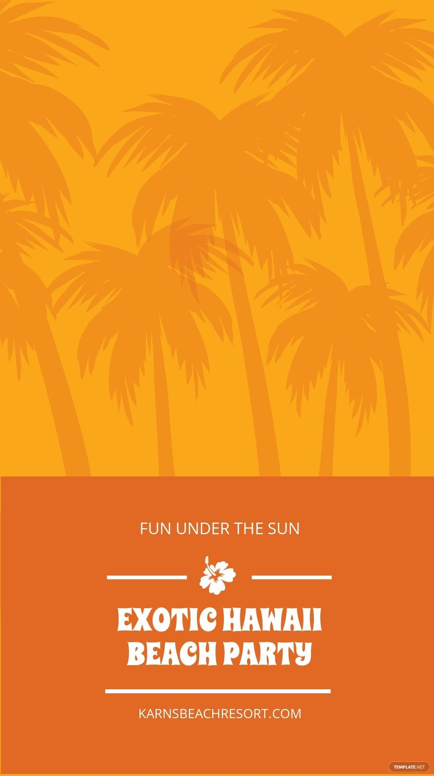 Free Hawaii Beach Party Snapchat Geofilter Template