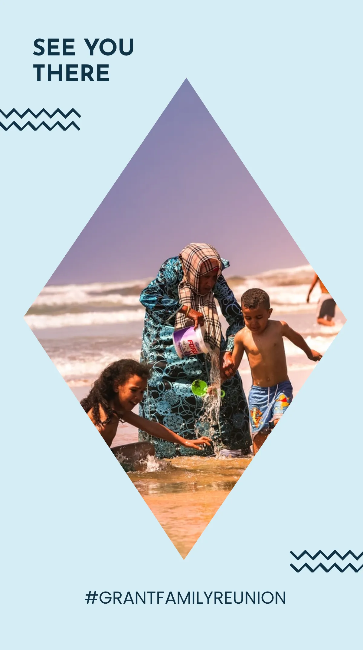 Free Family Beach Party Instagram Story Template to Edit Online