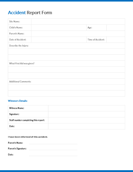 Employee Accident Report Template: Download 154+ Reports in Word, Pages ...