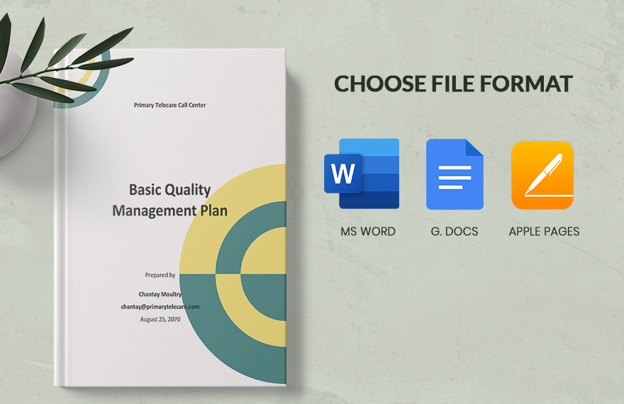 Basic Quality Management Plan Template