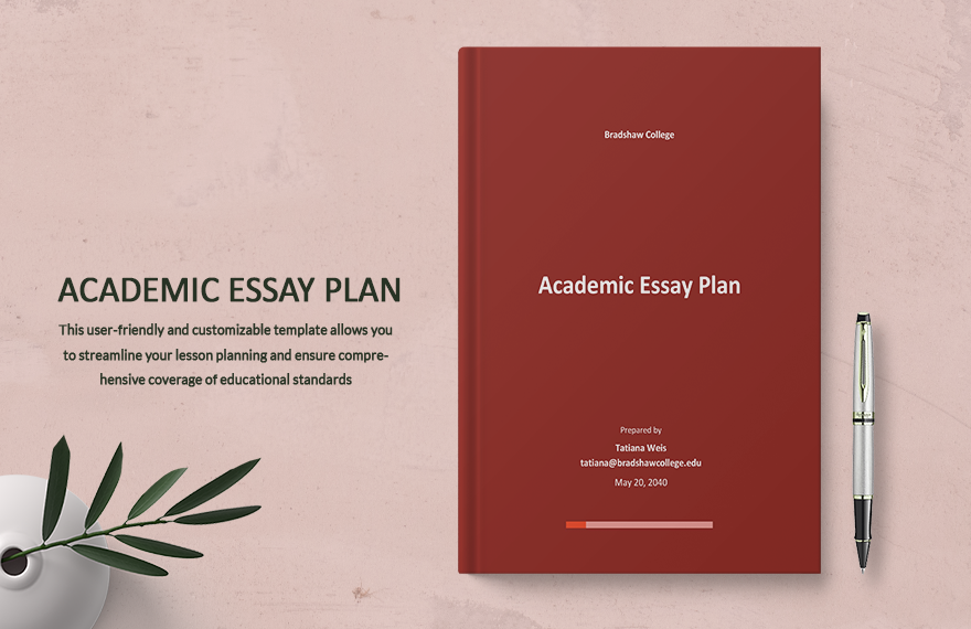 Academic Essay Plan Template