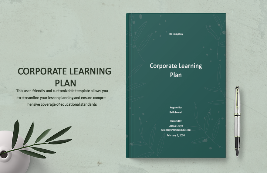 Corporate Learning Plan Template in Word, Google Docs, PDF, Apple Pages