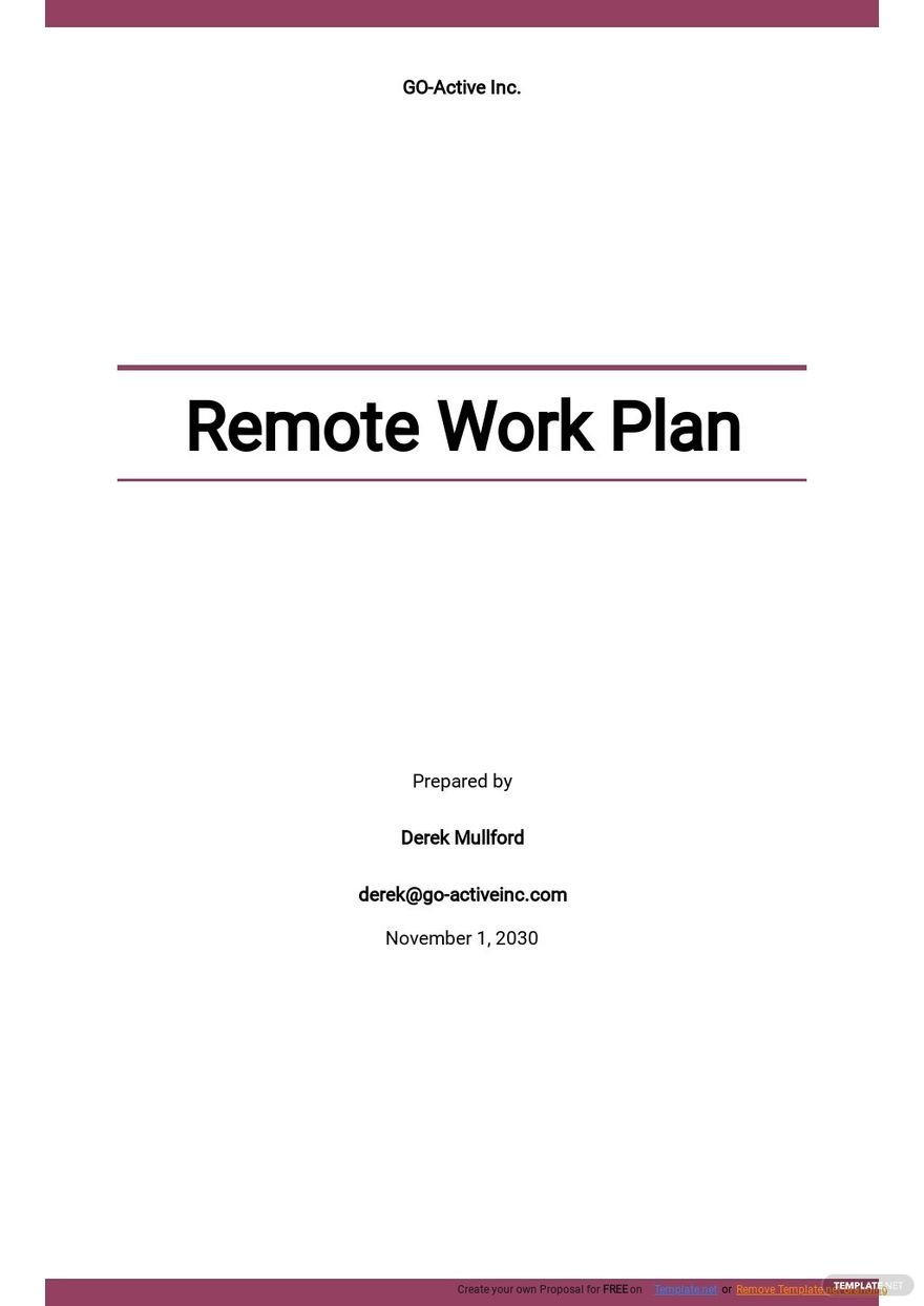 Free Blank Remote Work Plan Template.jpe