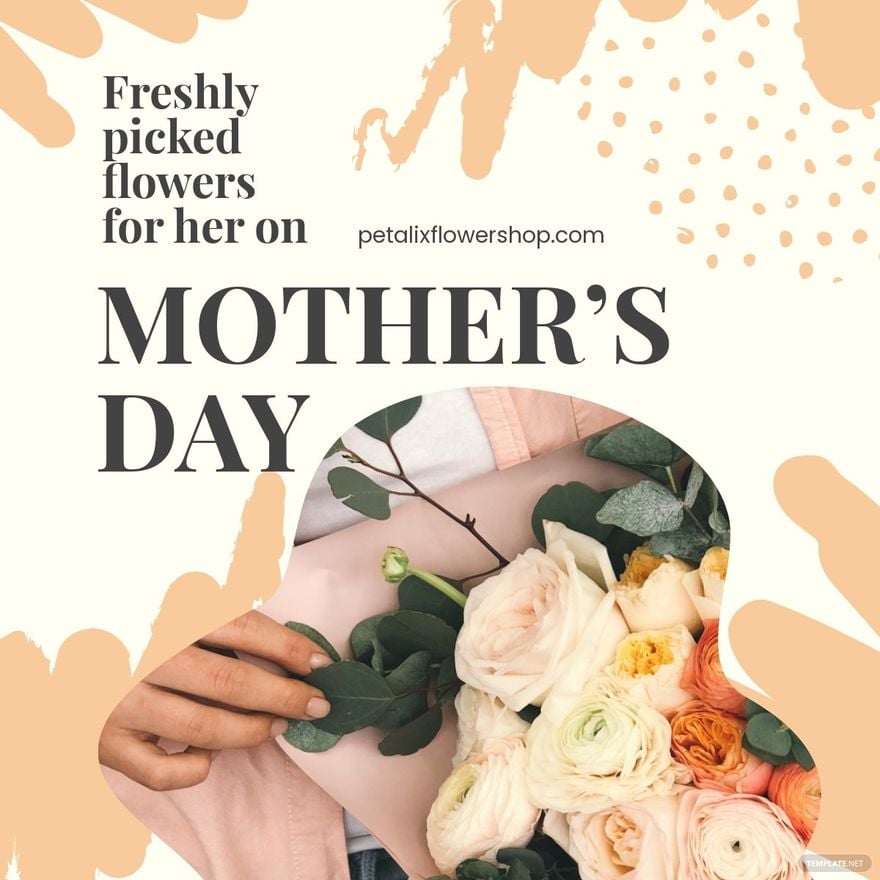 Floral Mother's Day Linkedin Post Template