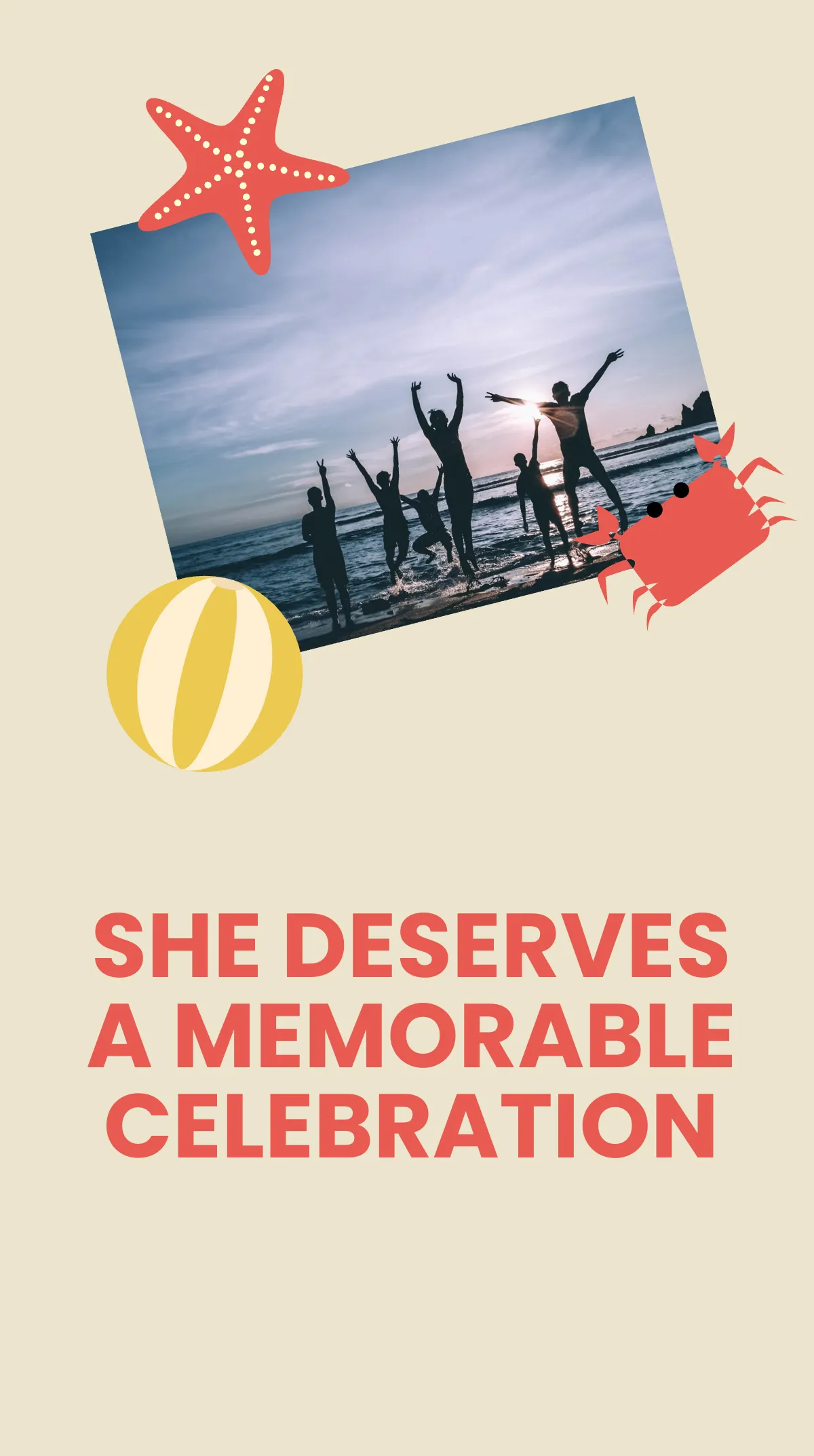 Free Birthday Beach Party Instagram Story Template to Edit Online