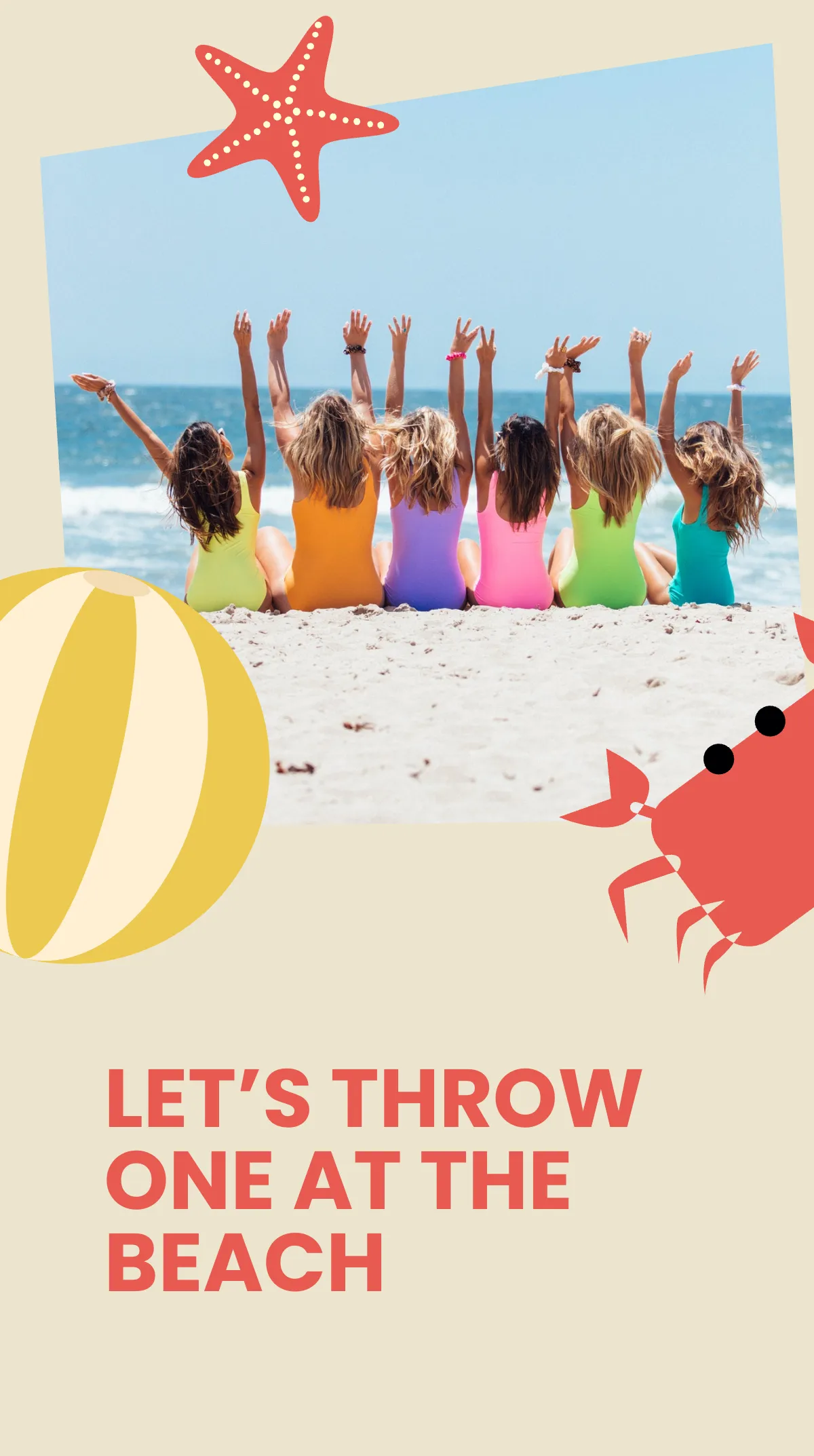 Free Birthday Beach Party Instagram Story Template to Edit Online