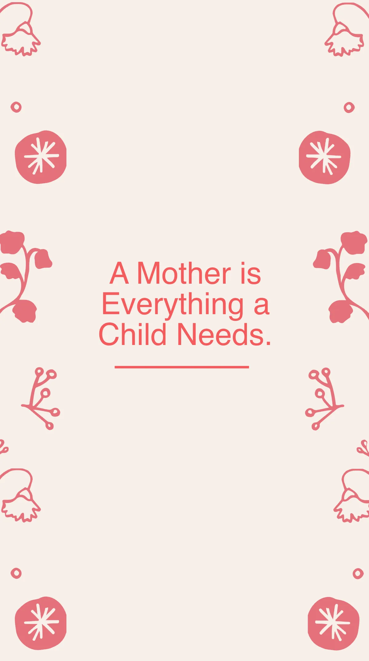 Mother's Day Quote Instagram Story Template
