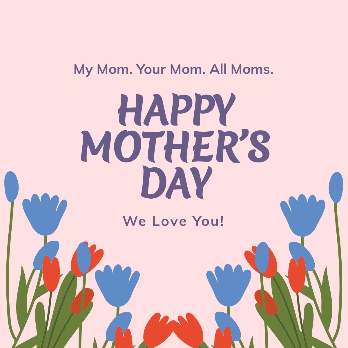 Happy Mother's Day Linkedin Post Template