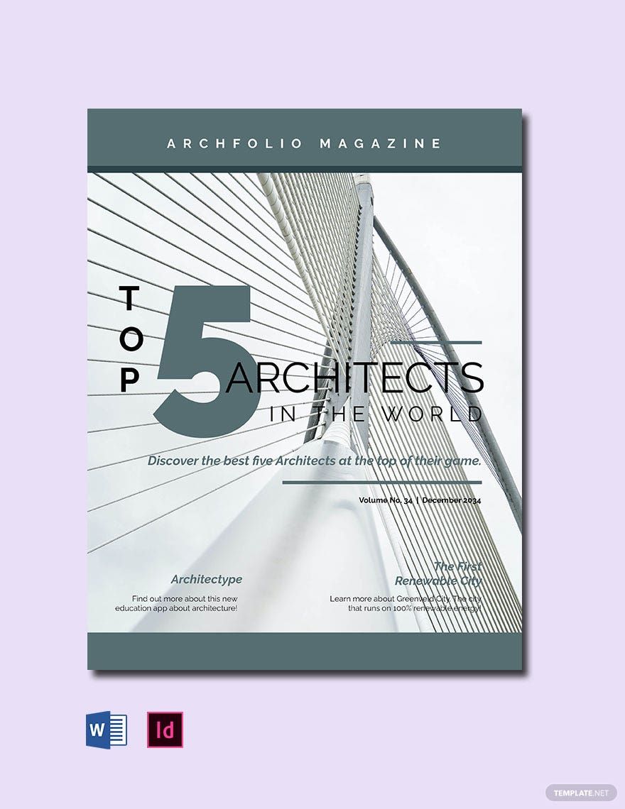 Architecture Portfolio Magazine Template