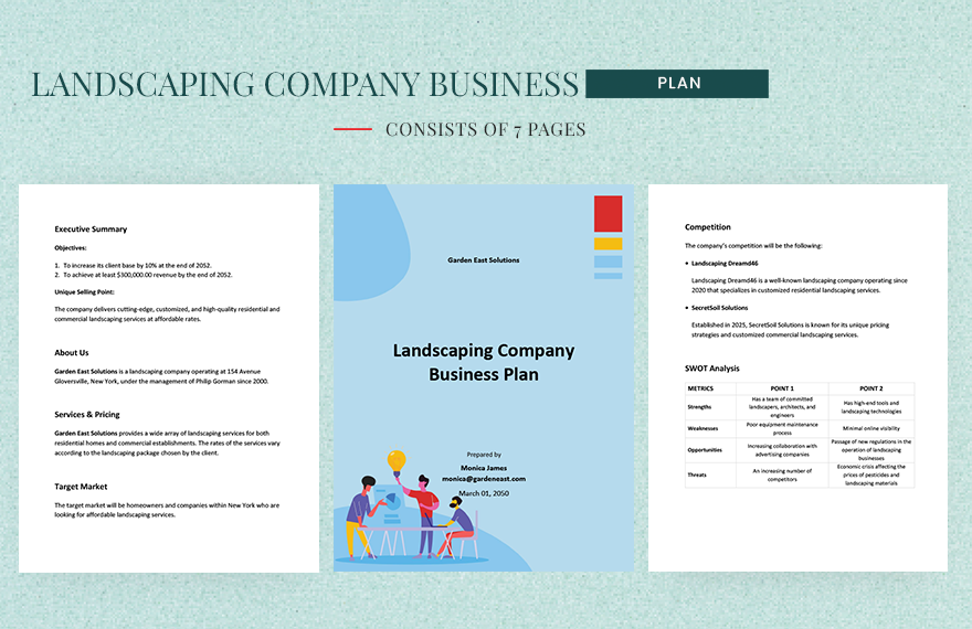 Landscaping Company Business Plan Template