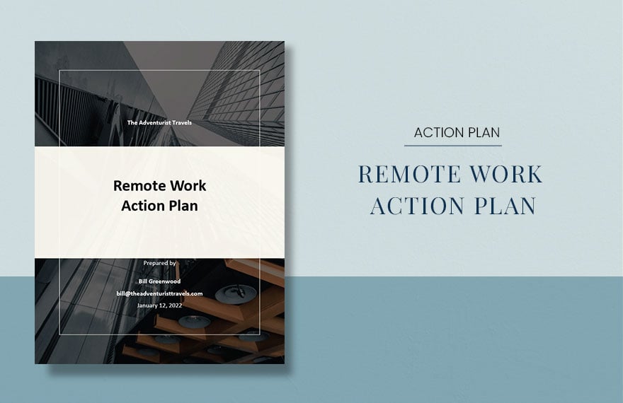 Remote Work Action Plan Template