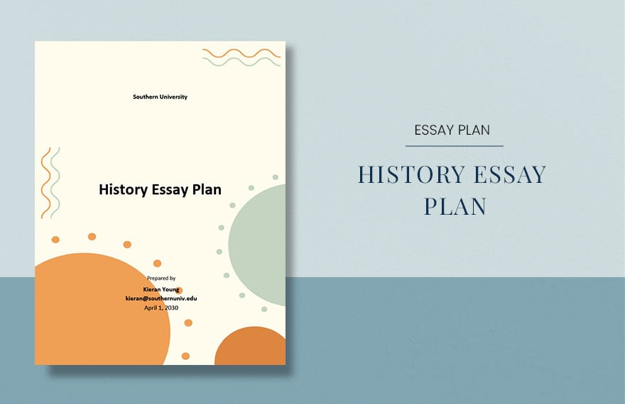 History Essay Plan Template