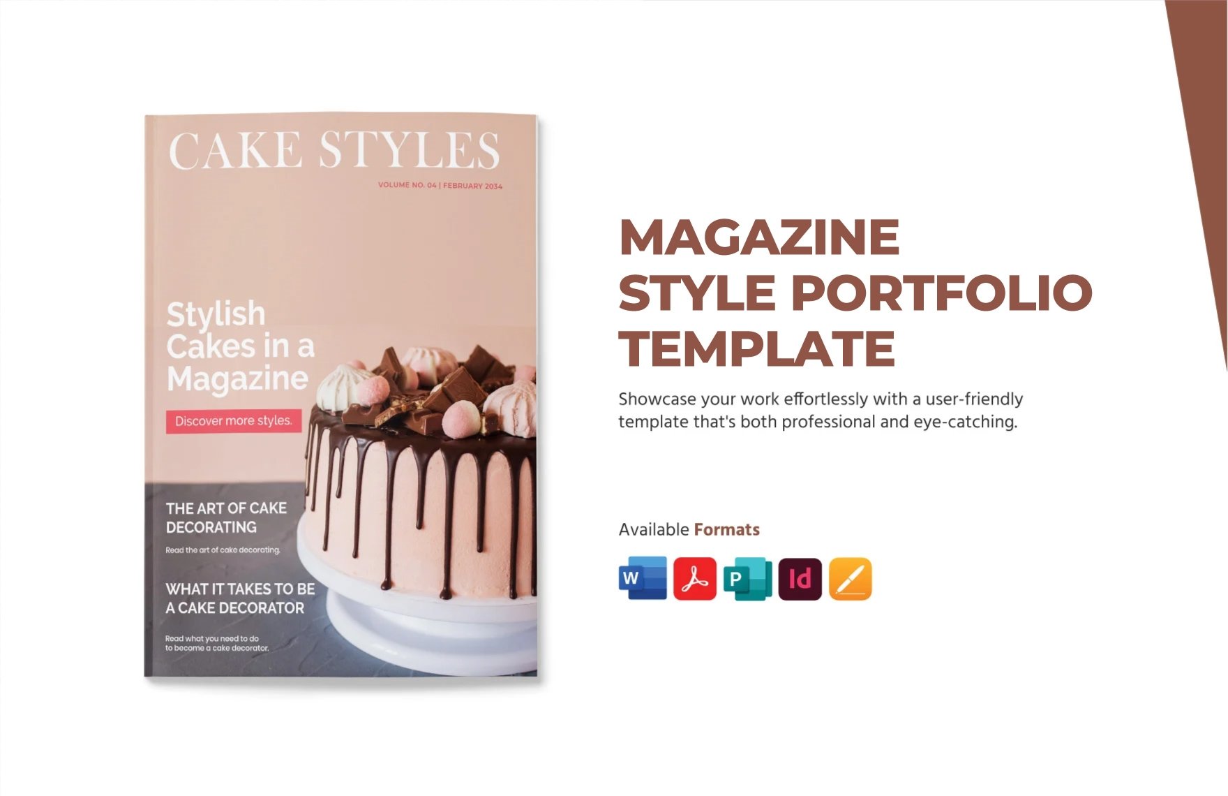 Free Magazine Style Portfolio Template