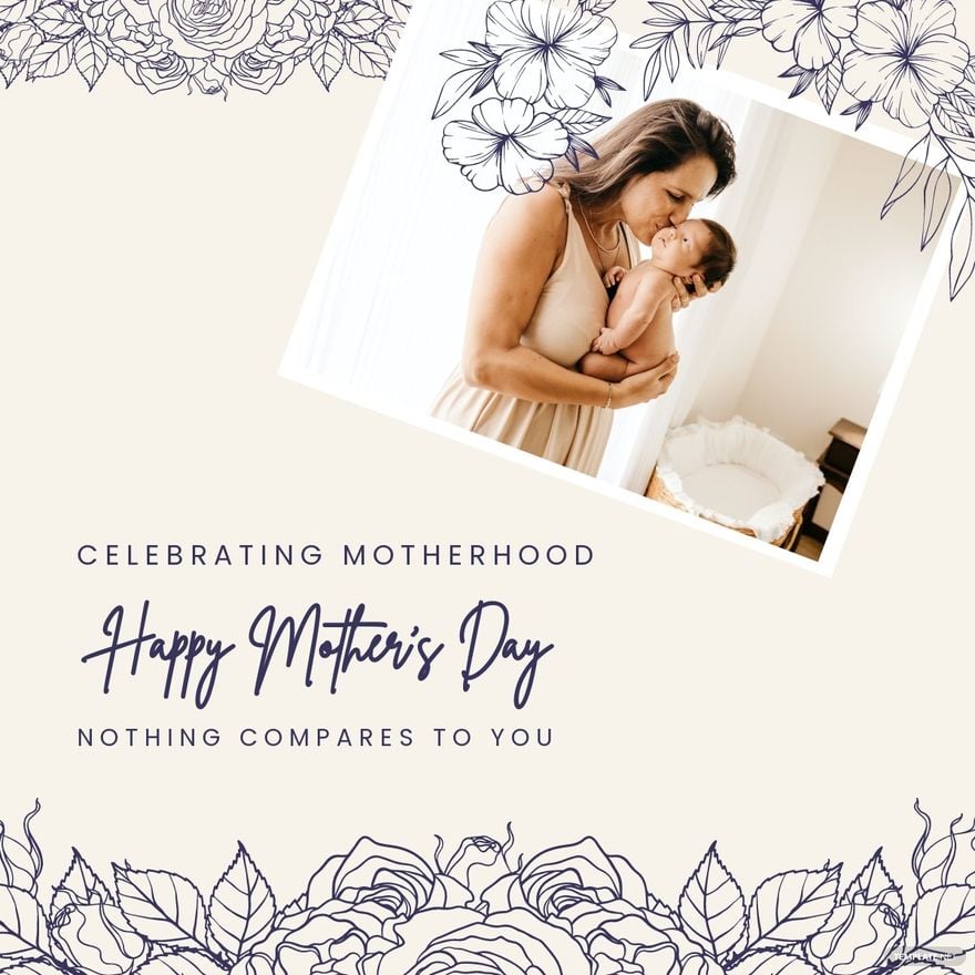 Modern Mother's Day Linkedin Post Template