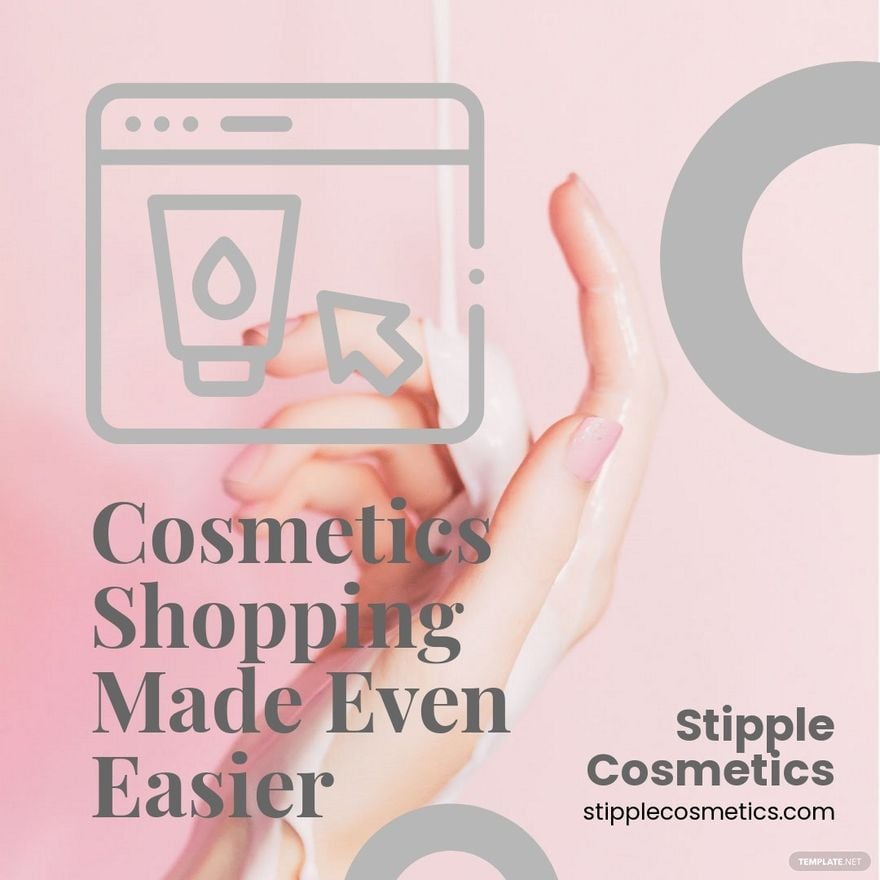 Free Online Cosmetics Store Instagram Post Template