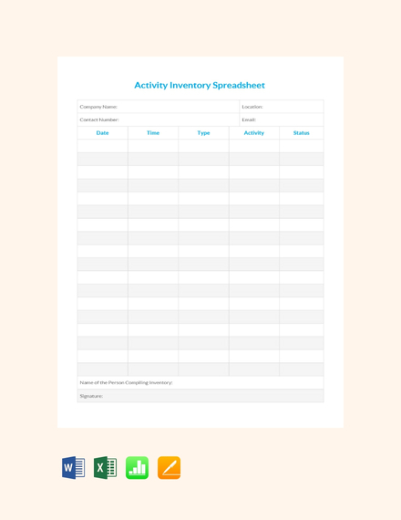 67 Free Inventory Templates Pdf Word Doc Excel Google