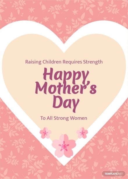 Creative Mother's Day Card Template