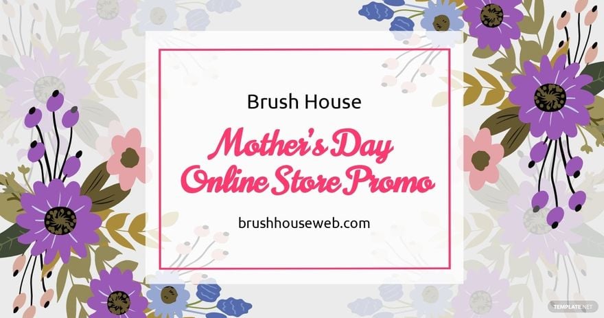 Mother's Day Online Promo Facebook Post Template