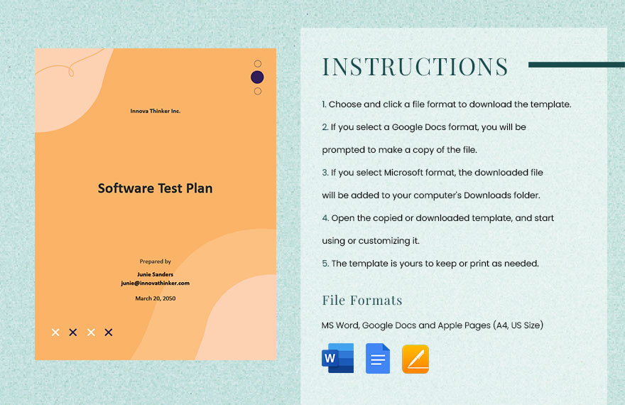 Sample Software Test Plan Template