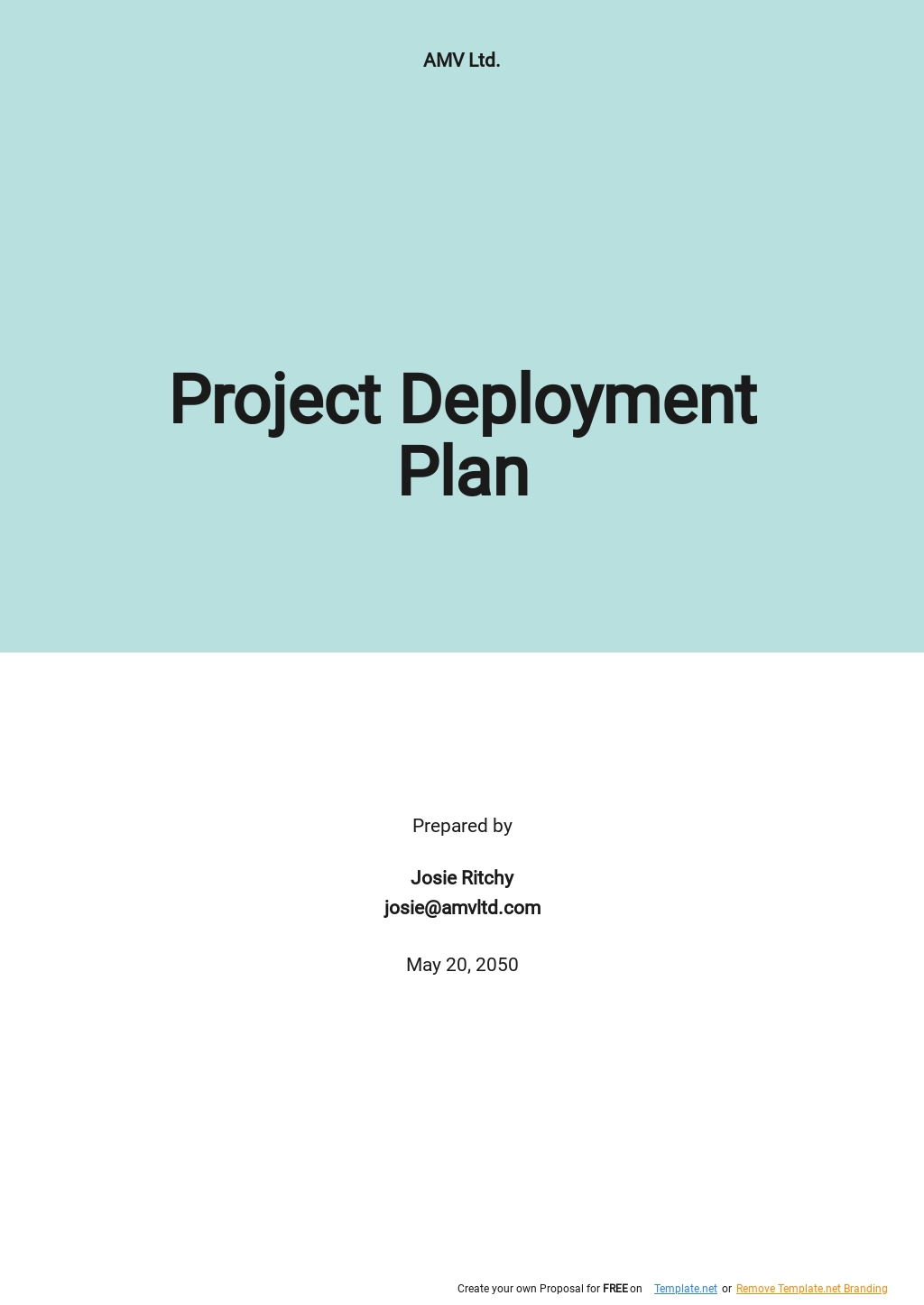 Free Staff Deployment Plan Template - Google Docs, Word, Apple Pages ...