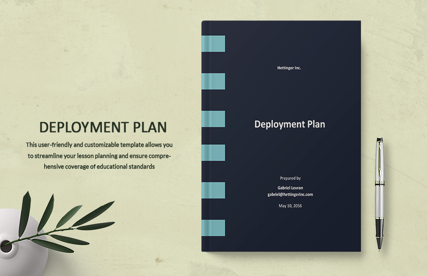 Sample Deployment Plan Template in Word, Google Docs, Apple Pages