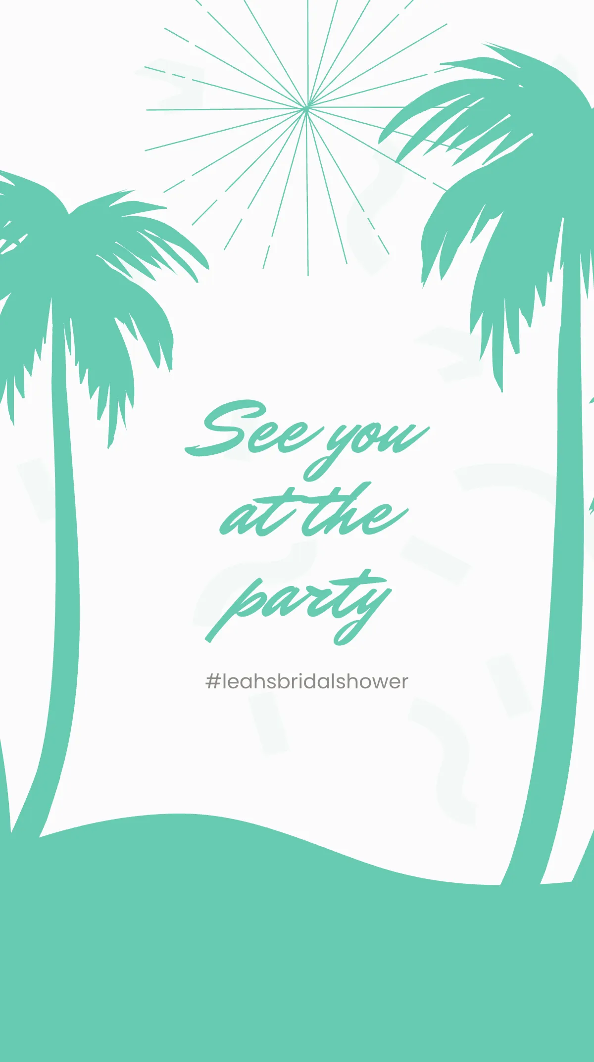 Free Bridal Shower Beach Party Instagram Story Template to Edit Online