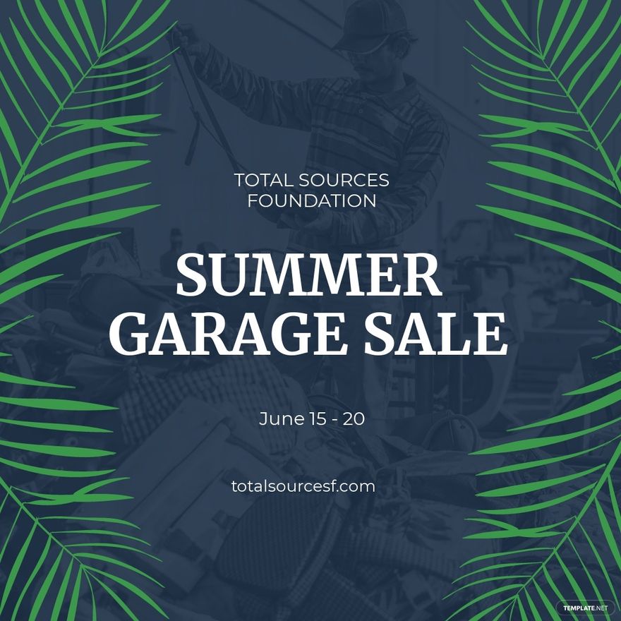 Summer Garage Sale Instagram Post Template