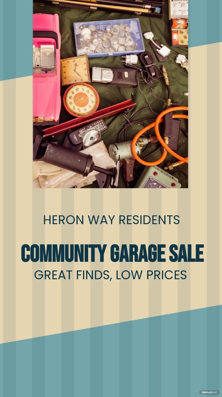 Free Community Garage Sale Whatsapp Post Template